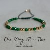 Emotional support gift – One Day At A Time Morse code bracelet