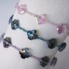 Clover bracelet with faceted charms – gift for friends and family