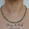 Strong As Fuck Morse Code Necklace – feminist empowerment jewelry