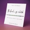 Be kind of a bitch Morse code bracelet with hidden message in beads – funny feminist gift for her