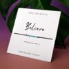 Believe Morse code bracelet – inspirational jewelry for emotional support