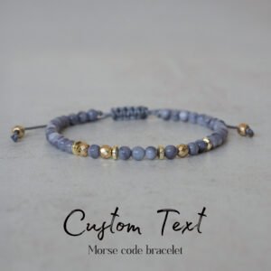 Custom Morse Code Bracelet – Personalized Gift For Men with Your Hidden Message