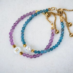 Couple Bracelets – matching initial bracelets for friends and couples