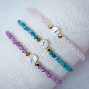 Adjustable Initial Bracelet for best friend or family