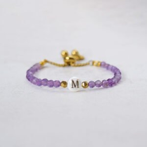 Initial Bracelet – personalized gift for best friend, mom, or grandmother