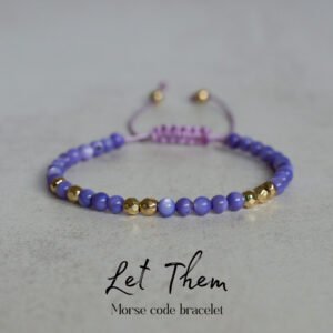 Let Them Morse Code Bracelet - Funny Friendship Gifts For Best Friend