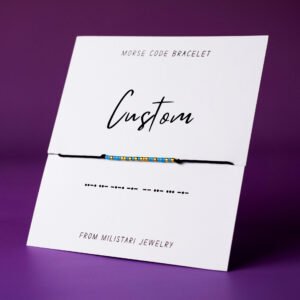 custom morse code bracelet