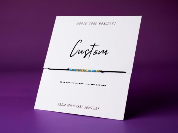 custom morse code bracelet