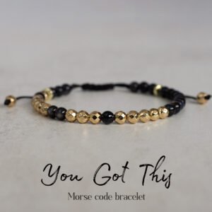 You Got This Morse Code Bracelet – Motivational Gift for Friends, Grads & Loved Ones